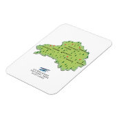 Magnet Flexible carte du parc national de Cairngorms (Côté Gauche)