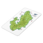 Magnet Flexible Carte du Peak District Angleterre (Côté Gauche)