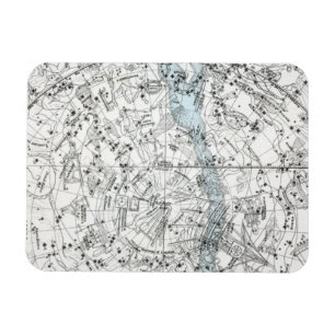 Magnet Flexible Carte du plat XXVIII d'hémisphère sud