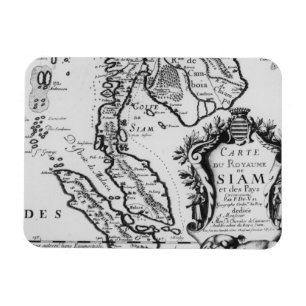 Magnet Flexible Carte du royaume du Siam