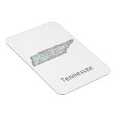 Magnet Flexible Carte du Tennessee (Côté Droit)