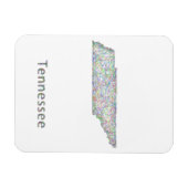 Magnet Flexible Carte du Tennessee (Horizontal)