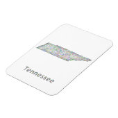 Magnet Flexible Carte du Tennessee (Côté Gauche)