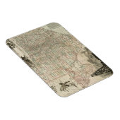 Magnet Flexible Carte du Texas aux frontières du comté (Côté Droit)