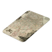 Magnet Flexible Carte du Texas aux frontières du comté (Côté Gauche)