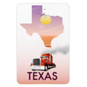 Magnet Flexible Carte du Texas Big Rig (Vertical)