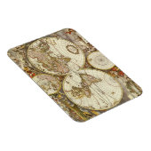 Magnet Flexible Carte du Vieux Monde antique par Frederick de Wit, (Côté Droit)