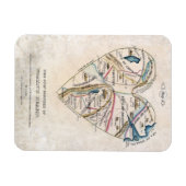 Magnet Flexible Carte d'un coeur de femmes (Horizontal)