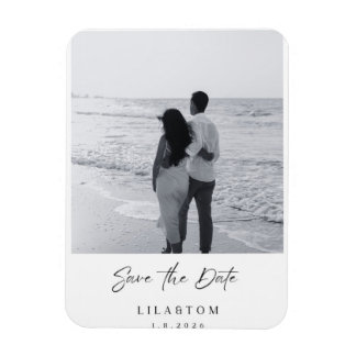 Magnet Flexible Carte Élégante de Mariage Save the Date