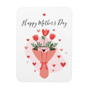 Magnet Flexible Carte élégante minimale pour la fête des mères