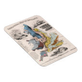 Magnet Flexible Carte géologique d'Angleterre (Côté Droit)