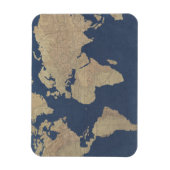 Magnet Flexible Carte Gold et Blue World (Vertical)