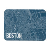 Magnet Flexible Carte graphique de Boston (Horizontal)