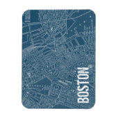 Magnet Flexible Carte graphique de Boston (Vertical)
