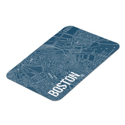 Magnet Flexible Carte graphique de Boston (Côté Gauche)