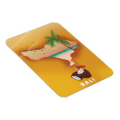 Magnet Flexible Carte illustrée de Bali (Côté Droit)
