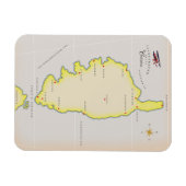 Magnet Flexible Carte illustrée de Corse (Horizontal)