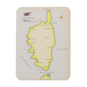 Magnet Flexible Carte illustrée de Corse (Vertical)