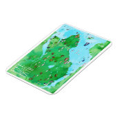 Magnet Flexible Carte illustrée de Fife Coastal Path Scotland (Côté Gauche)