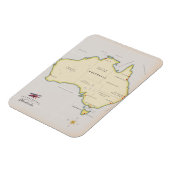 Magnet Flexible Carte illustrée de l'Australie (Côté Gauche)