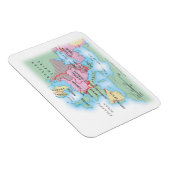Magnet Flexible Carte illustrée de l'Europe (Côté Droit)