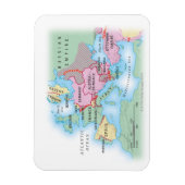 Magnet Flexible Carte illustrée de l'Europe (Vertical)