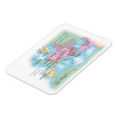 Magnet Flexible Carte illustrée de l'Europe (Côté Gauche)