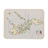 Magnet Flexible Carte illustrée de Luzon Philippines (Horizontal)