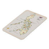 Magnet Flexible Carte illustrée de Luzon Philippines (Côté Gauche)