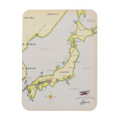 Magnet Flexible Carte illustrée du Japon (Vertical)