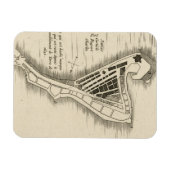 MAGNET FLEXIBLE CARTE : JAMAICA, 1755 (Horizontal)