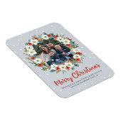 Magnet Flexible Carte magnétique à couronne florale de Noël (Côté Droit)