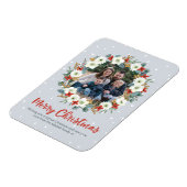 Magnet Flexible Carte magnétique à couronne florale de Noël (Côté Gauche)