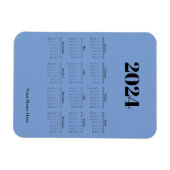 Magnet Flexible Carte magnétique bleue pour calendrier 2024 (Horizontal)
