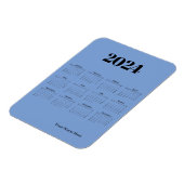 Magnet Flexible Carte magnétique bleue pour calendrier 2024 (Côté Gauche)