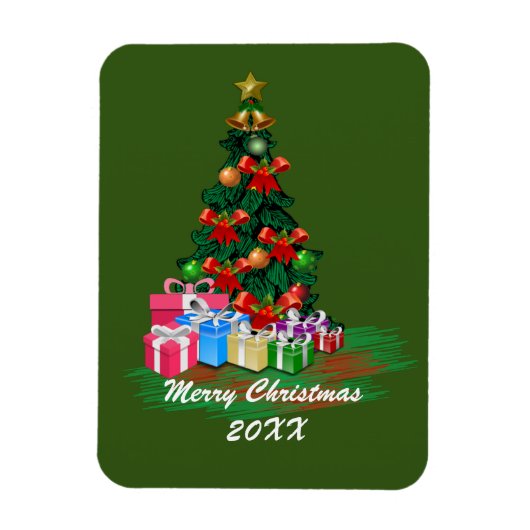 Magnet Flexible Carte magnétique de l'arbre de Noël (Vertical)