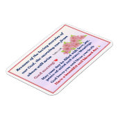Magnet Flexible Carte magnétique rose Anémonique matin (Côté Gauche)