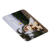 Magnet Flexible Carte Mariage Merci romantique (Côté Droit)