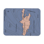 Magnet Flexible Carte météo d'Hispaniola (Horizontal)
