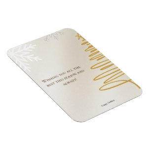 Magnet Flexible Carte minimaliste Joyeux Noël