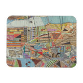 Magnet Flexible Carte moderne de New York I (Horizontal)