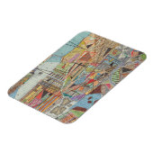 Magnet Flexible Carte moderne de New York I (Côté Gauche)