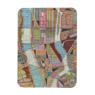 Magnet Flexible Carte moderne de New York II