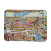 Magnet Flexible Carte moderne de New York III (Horizontal)