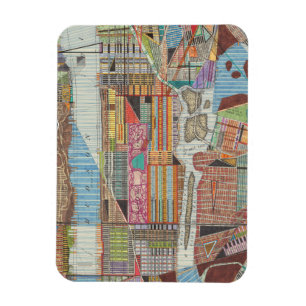 Magnet Flexible Carte moderne de New York III