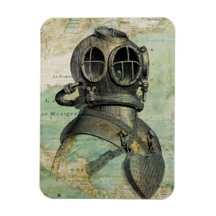 Magnet Flexible Carte nautique antique avec l'aimant de casque de