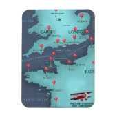 Magnet Flexible Carte nautique de la Manche (Vertical)