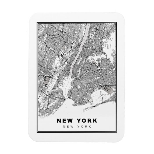Magnet Flexible Carte New York (Vertical)