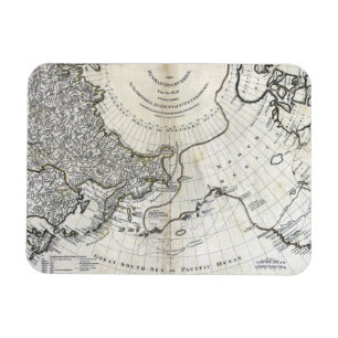 MAGNET FLEXIBLE CARTE : PACIFIQUE DU NORD