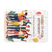 Magnet Flexible Carte personnalisée - Collègues d'adieu (Horizontal)